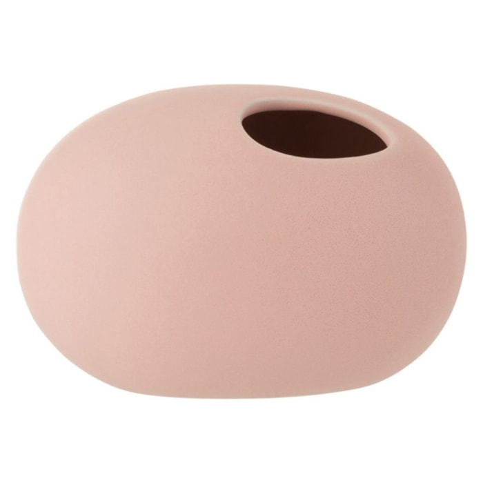 J-Line vase Ovale - céramique - rose - small - Ø 10 cm
