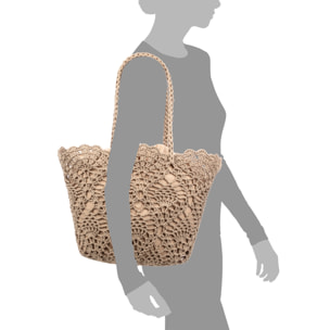 Zelbio bolso de hombro mujer. Fabricado en algodón.