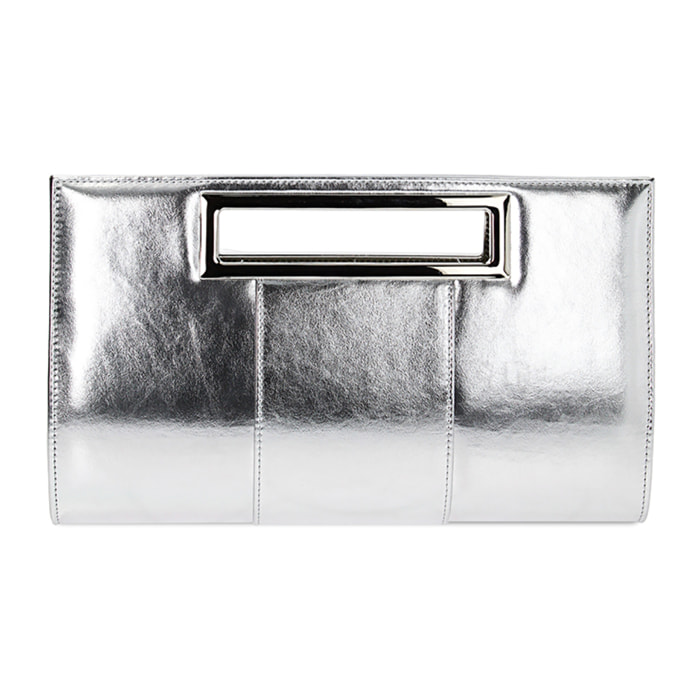 Pochette argento in laminato