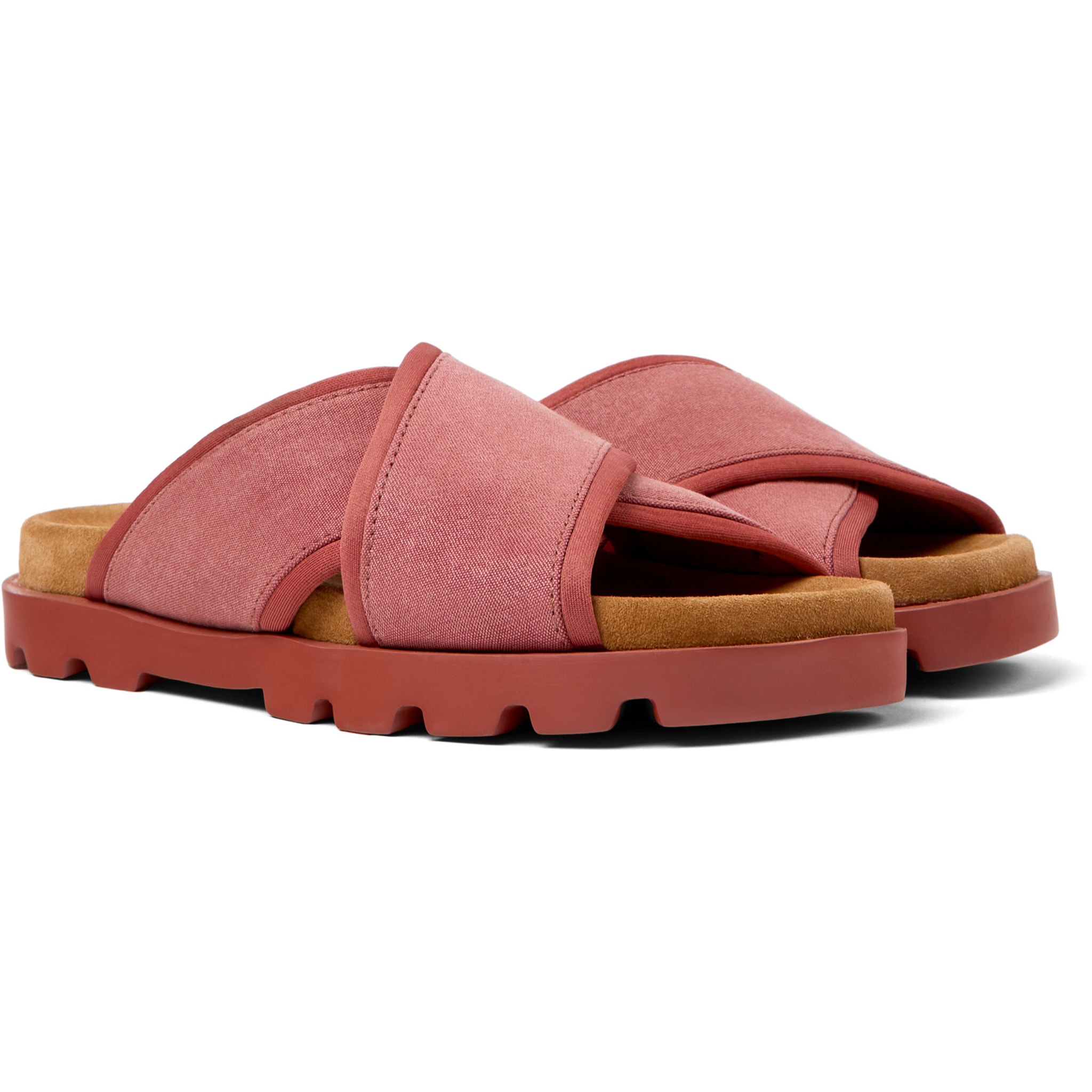 Sandalias - CAMPER Brutus - Rojo - Textil técnico (poliéster reciclado)
