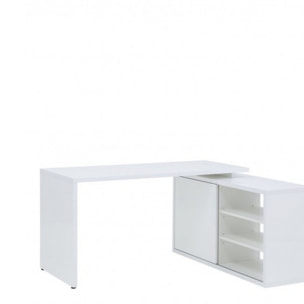 Bureau d'angle réversible 140 cm avec rangement - BROOK