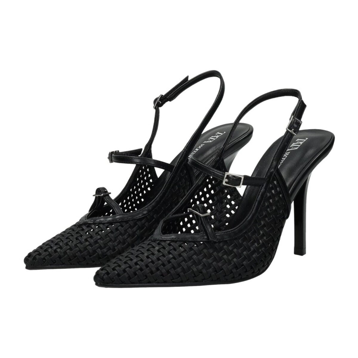 Décolleté sling back Donna Tata Italia Nero