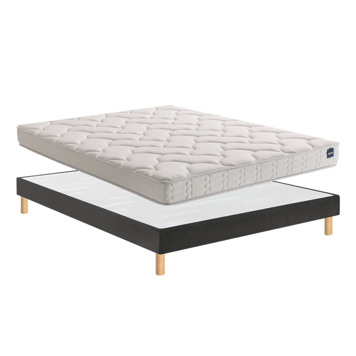 Ensemble ELEMENTAL 1 place|H 20 cm avec sommier ferme|confort ferme