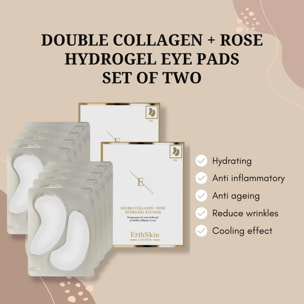 Parches oculares de doble colágeno + hidrogel de rosa