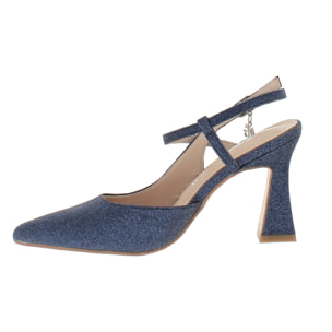 Marina Galanti Scarpe Donna Sandalo Glitter Tacco 9 MG S24A004 Navy