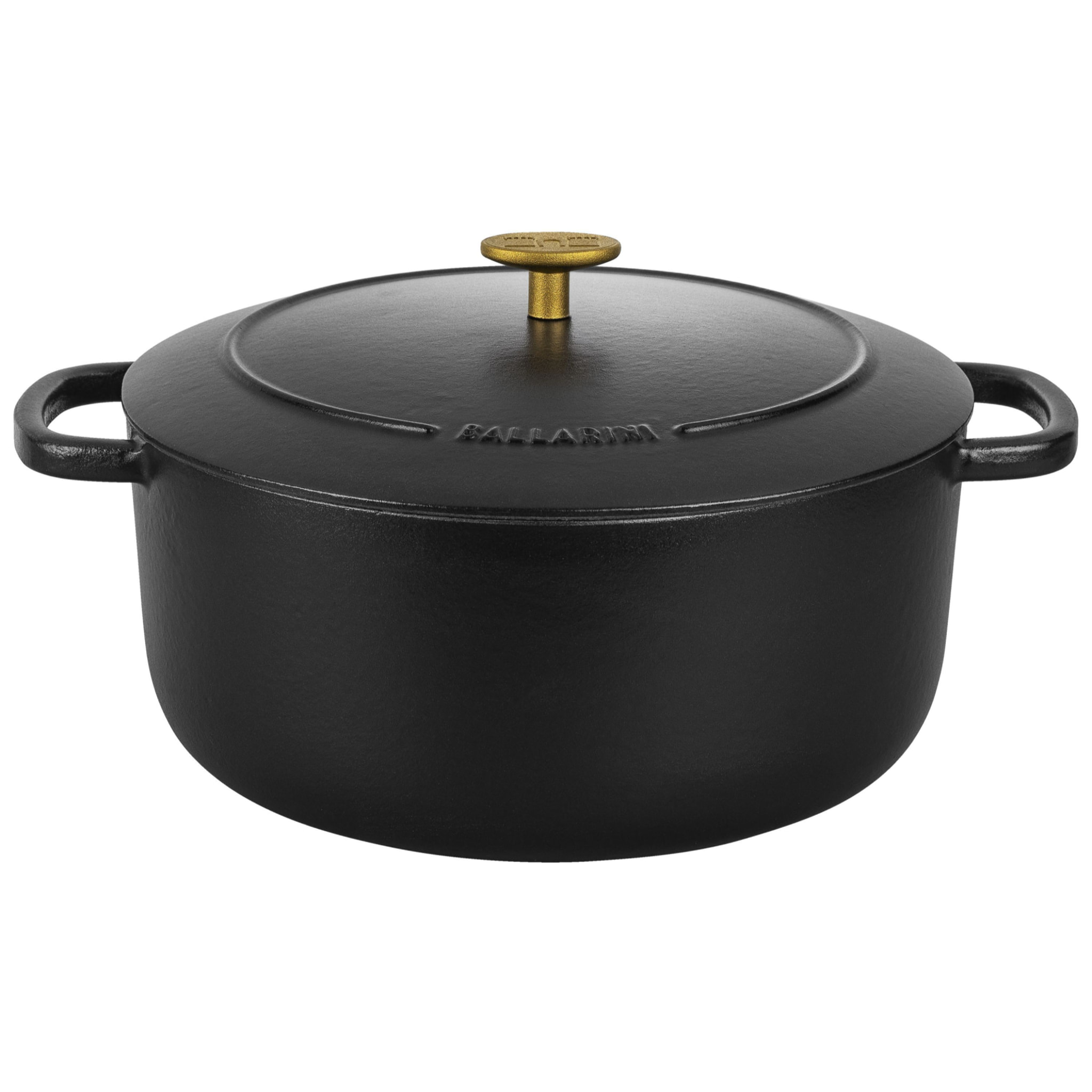 Cocotte en fonte Bellamonte, Rond(e), Noir, Fonte, 28 cm