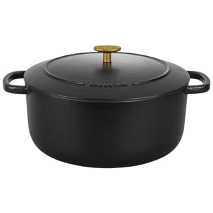 Cocotte en fonte Bellamonte, Rond(e), Noir, Fonte, 28 cm
