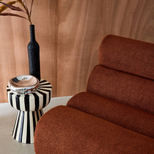 Chauffeuse bouclette texturée 1 place (lot de 3) NOVA