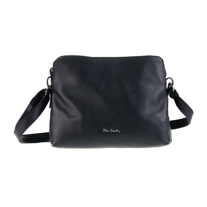 Borsa a tracolla da donna Made in Italy - Modello Aralia Lux - 100% pelle - 30.0 x 23.0 x 13.0 cm