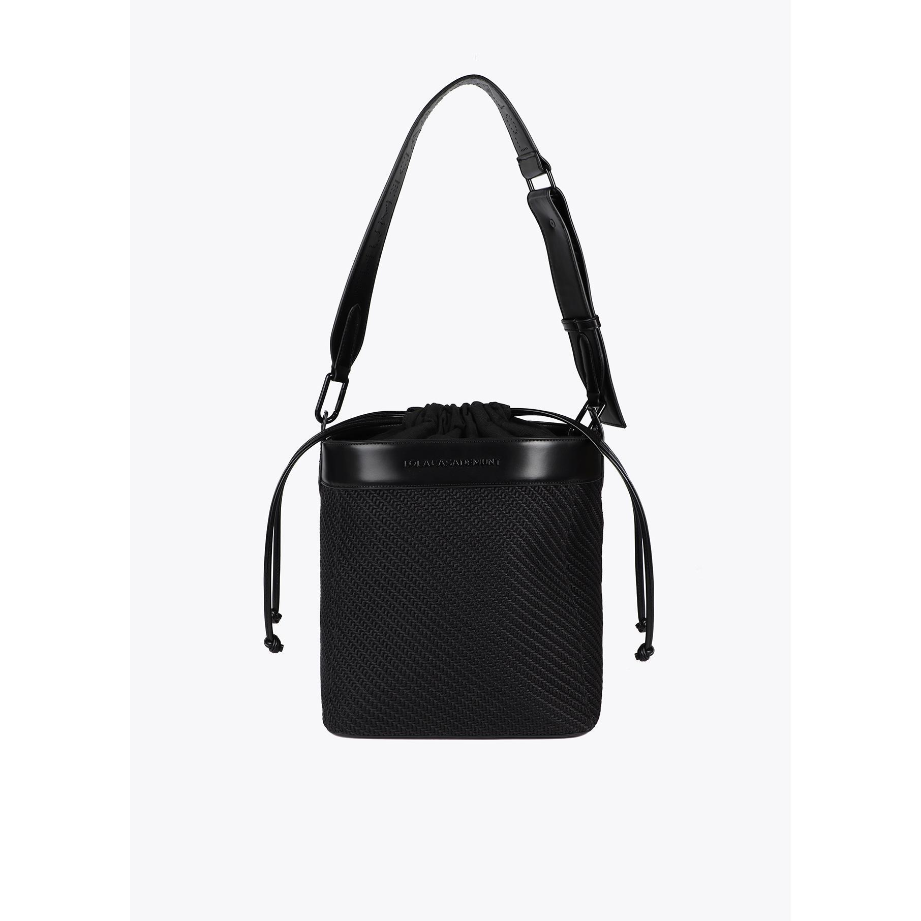 Borsa Hobo in Tessuto ed Effetto Pelle