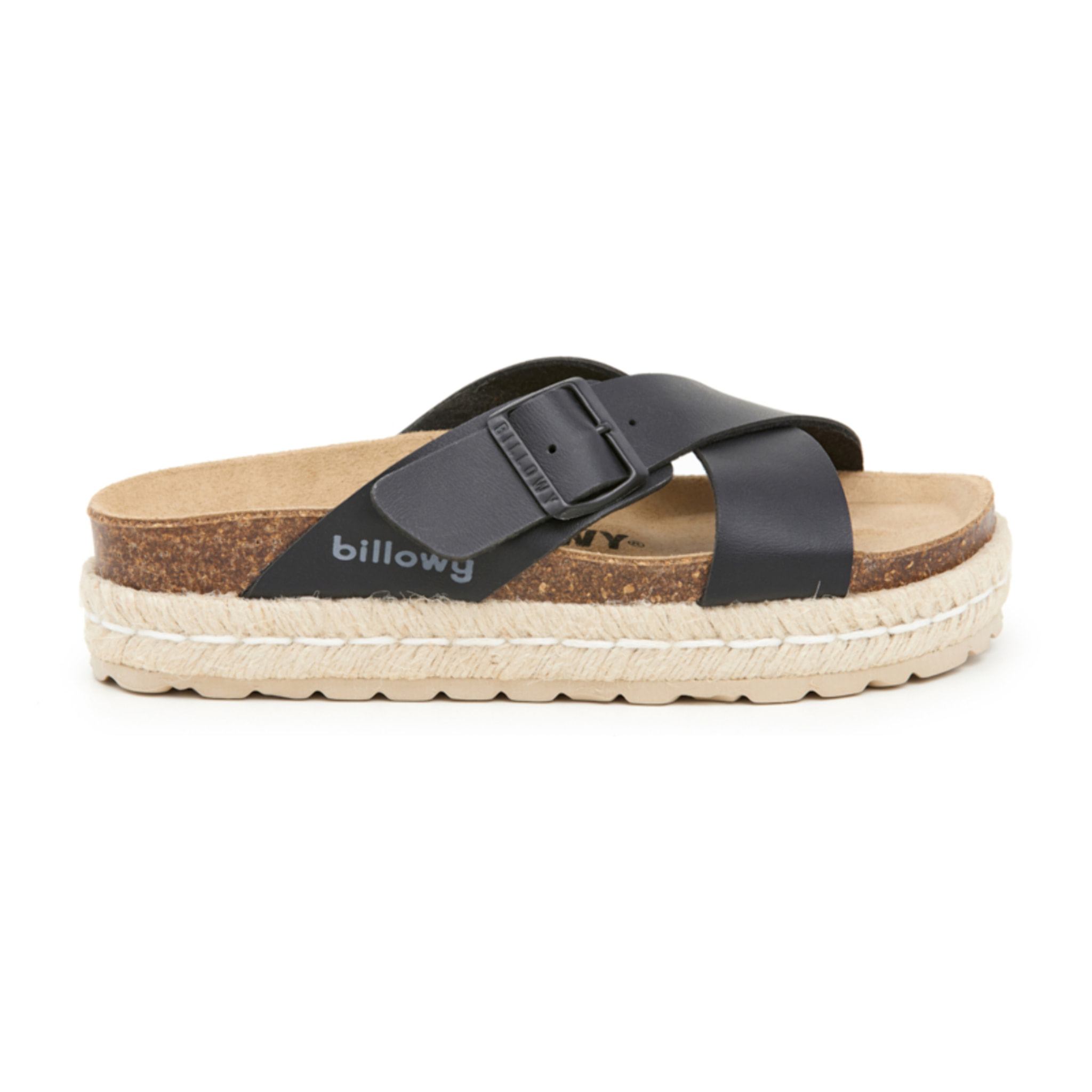 SANDALO CON ZEPPA BILLOWY NERO