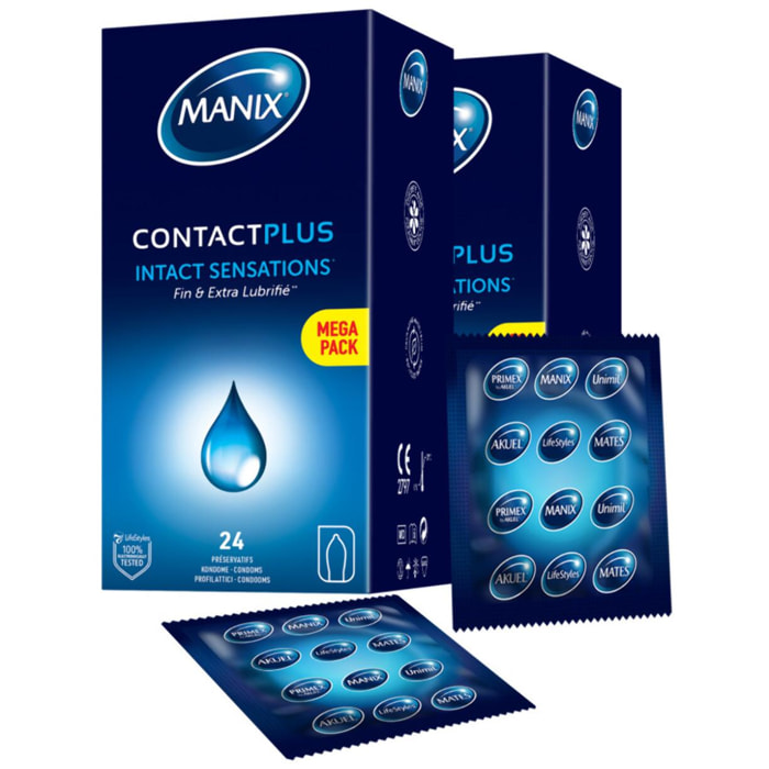 Lot de 2 - Manix Contact Plus 24