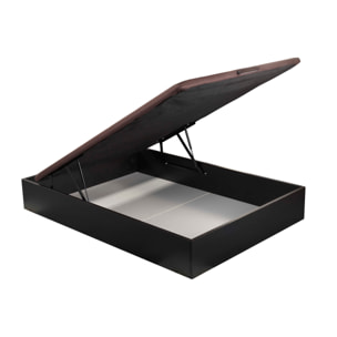 Canapé Abatible 32CM | ENVÍO, MONTAJE Y RECOGIDA ANTIGUO INCLUIDO | Madera | Color Wengué | Gran capacidad | ROYAL SLEEP