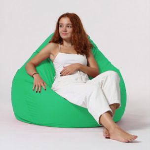 Pouf poire d'extérieur 130x115cm vert KAYAR
