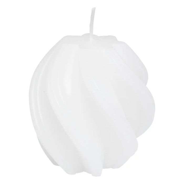 Bougie bâton "Twist wild romance" blanc 187g