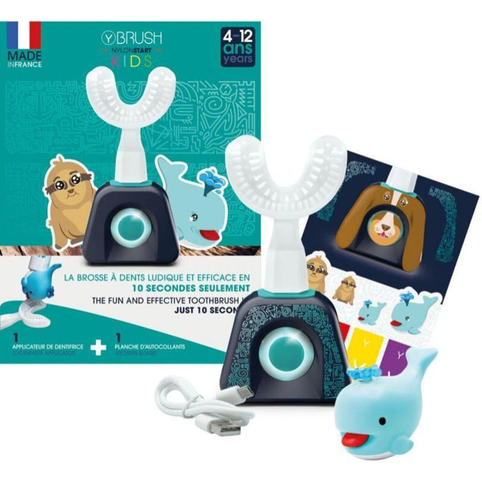 Brosse à dents électrique YBRUSH NylonStart Kids pour enfants