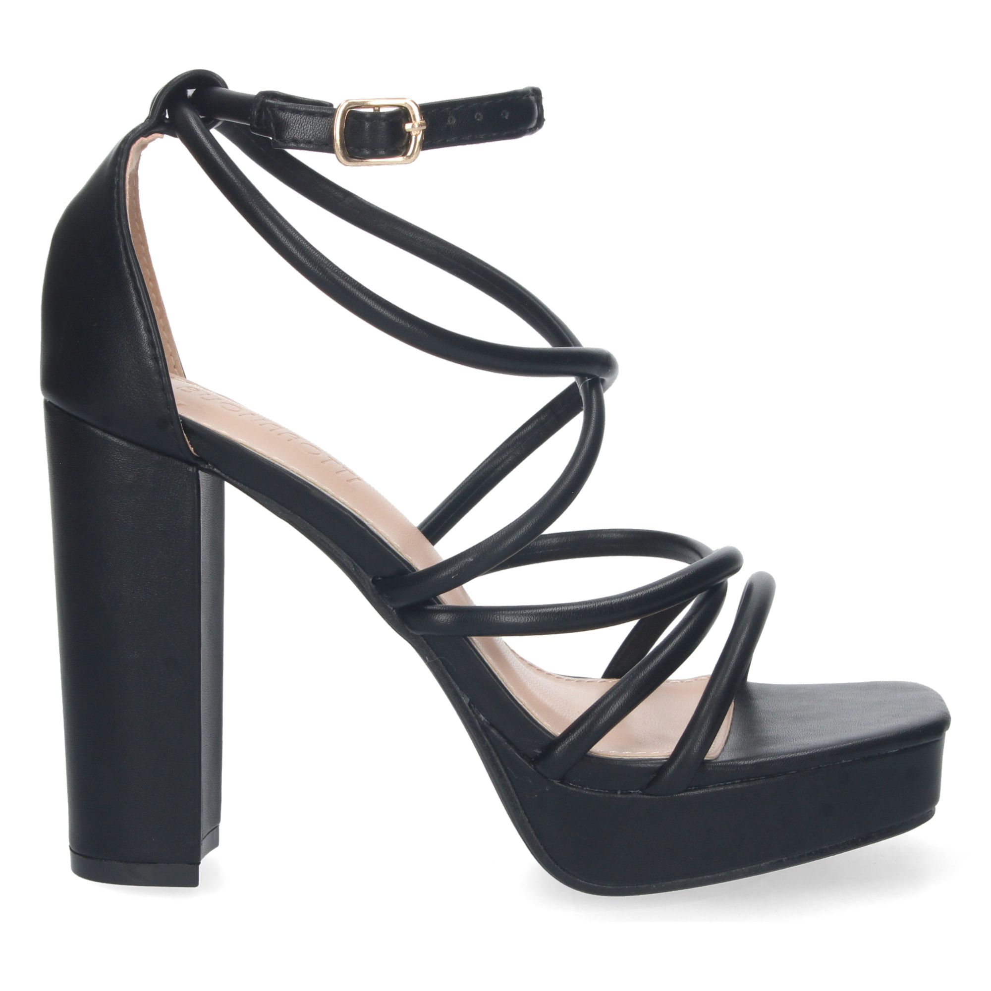 Sandalia de Tacon con Hebilla