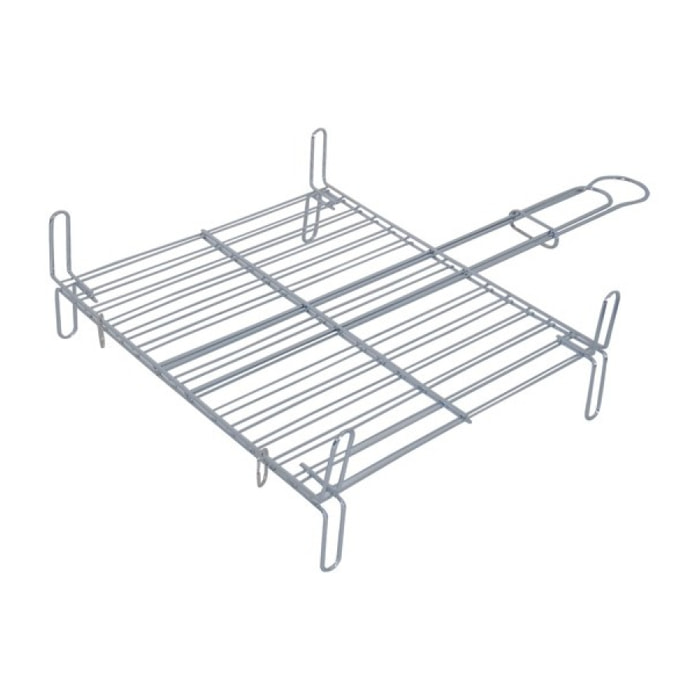 Grille barbecue rectangulaire avec pieds 30x35cm Acier Chromé MSV