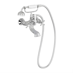 Mélangeur baignoire Cléo 1889 avec pommeau douche Chromé