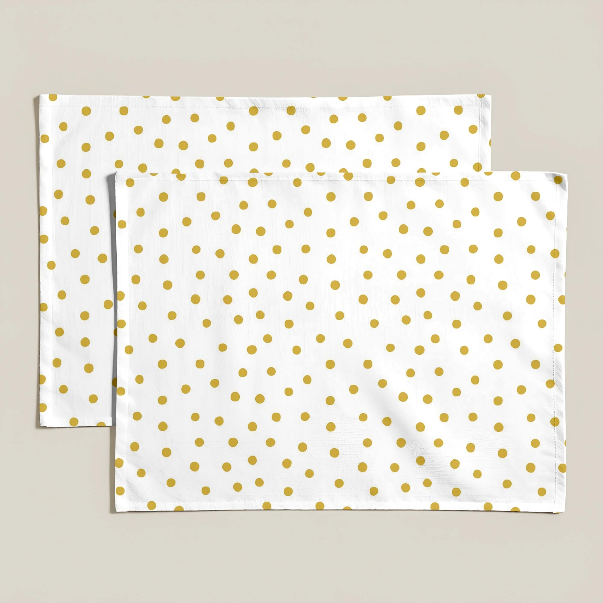 Lot de 2 sets de table individuels résinés 0120-130 100% coton 45x35 cm