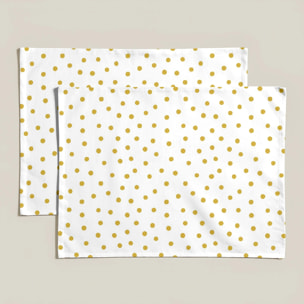 Lot de 2 sets de table individuels résinés 0120-130 100% coton 45x35 cm