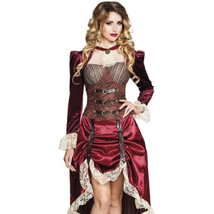 Lady Steampunk Costume Carnevale Donna Taglia 36-38