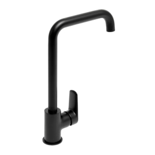 Mélangeur évier Swiss Aqua Technologies Mood avec bras pivotant noir mat SATBSMOOD280LC