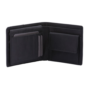 Portafoglio uomo in vera pelle - Modello False - Casual - 12.0 x 10.0 x 3.0 cm