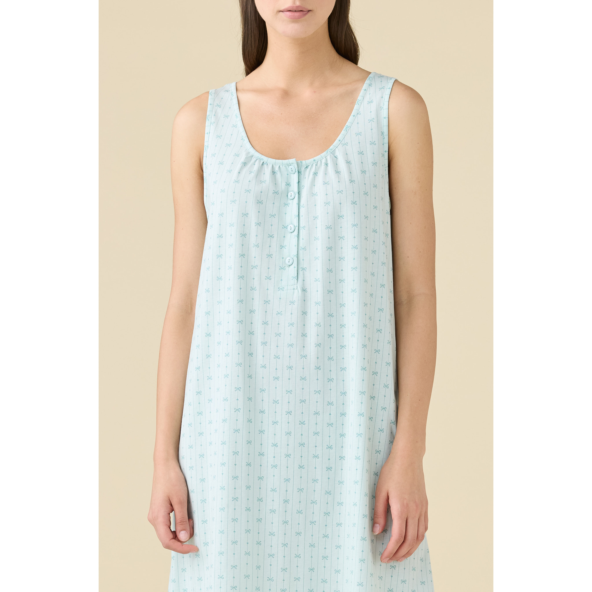 Camicia da notte donna estiva in cotone articolo romantic. Noidinotte