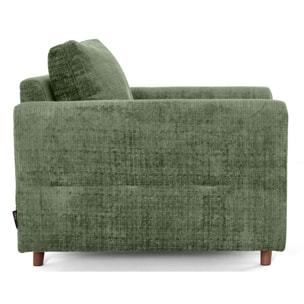 Rune - fauteuil en velours texturé - Vert sauge
