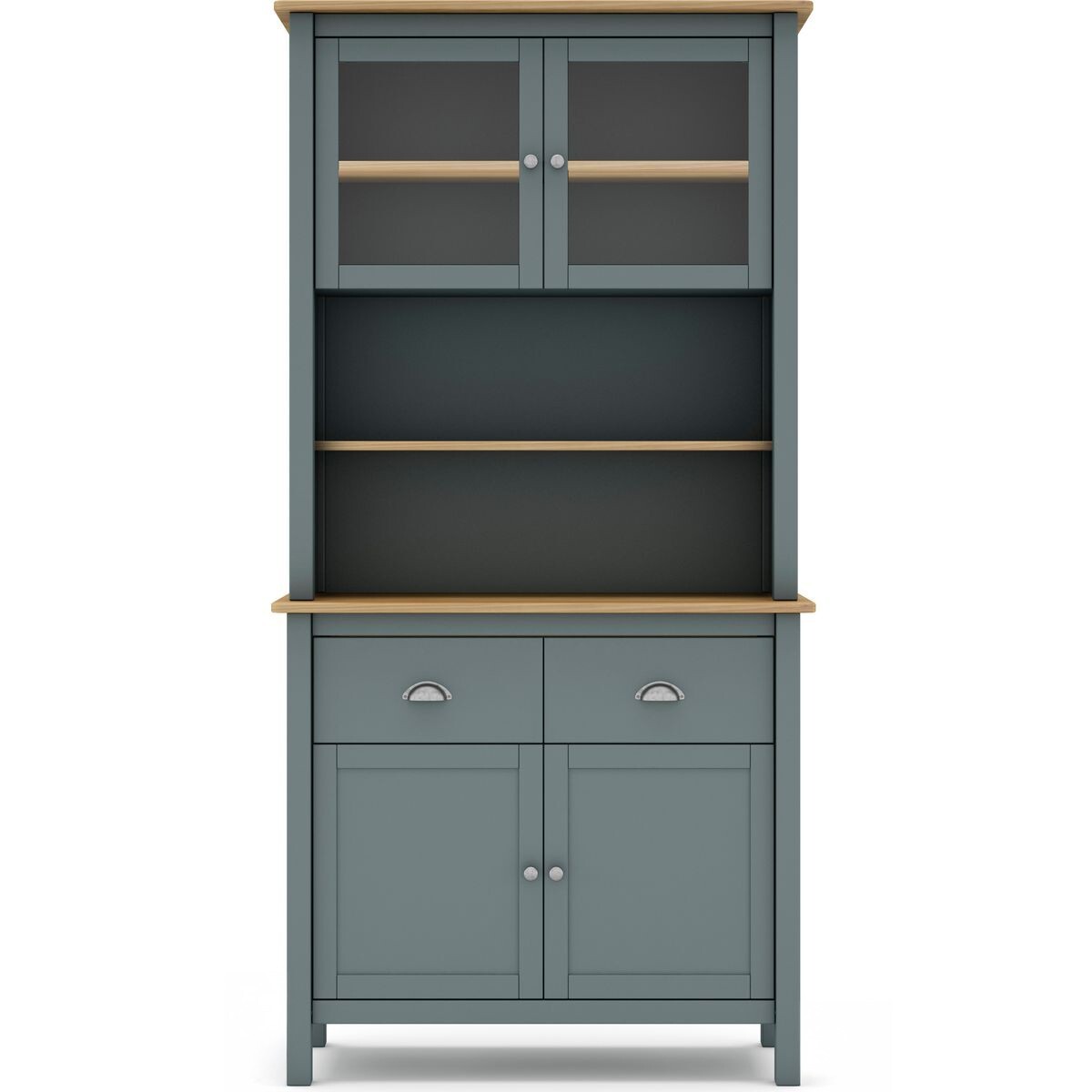 Vaisselier 4 portes 2 tiroirs bois massif - MACHA