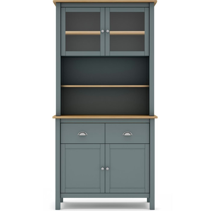 Vaisselier 4 portes 2 tiroirs bois massif - MACHA