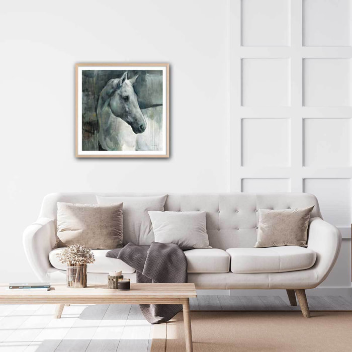 Affiche Oldenbourg portrait Affiche + cadre en bois - Chêne