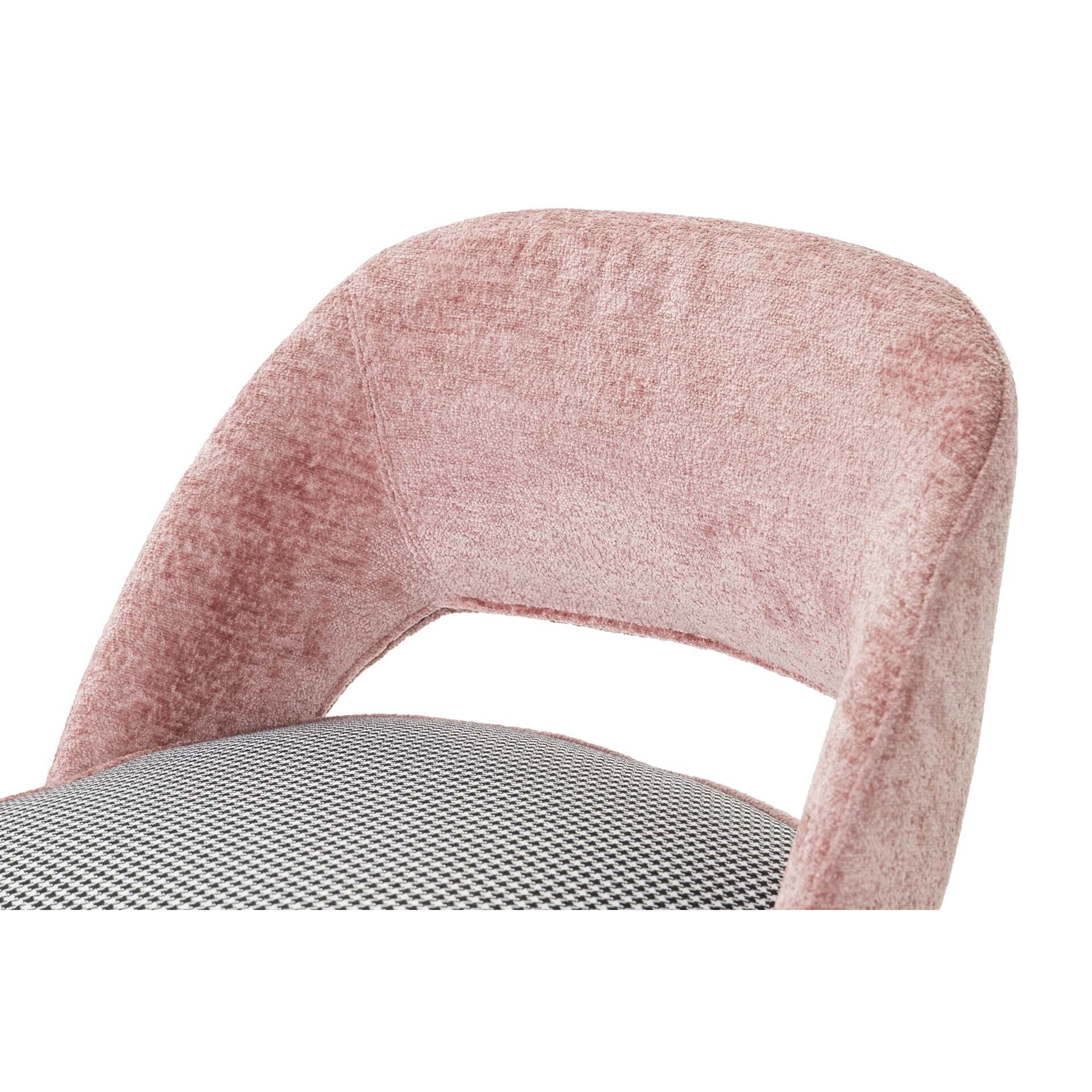 Taburete Velvet Rosa Houston 51x53x102 Cm