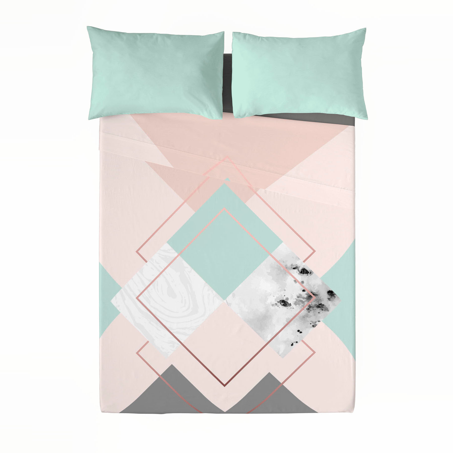 Costura - Juego de Sábanas Estampadas - Incluye 1 o 2 Fundas de Almohada - 100% Algodón - Bjorn