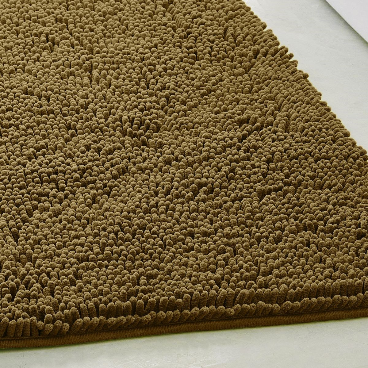 Tapis de bain mèche uni ESSENTIAL bronze