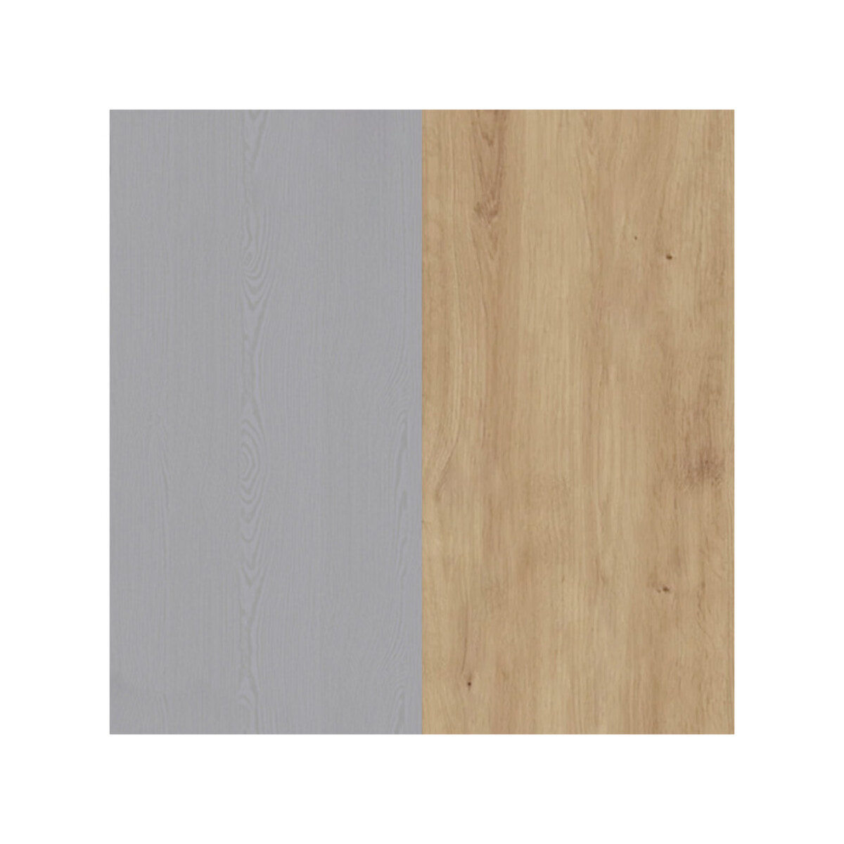 Table basse moderne de salon décor bois gris L100 cm - ST MALO