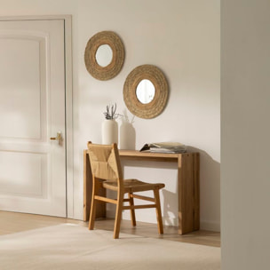 Bureau Bitam -bois massif d'araucaria-couleur lixa 120 x 75 x 35 cm