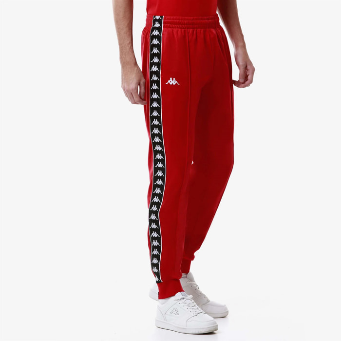 Kappa - Pantaloni Bambino Rosso - 222 Banda Rastoria Slim