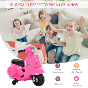 Moto Eléctrica Vespa para Niños de +18 Meses Rosa