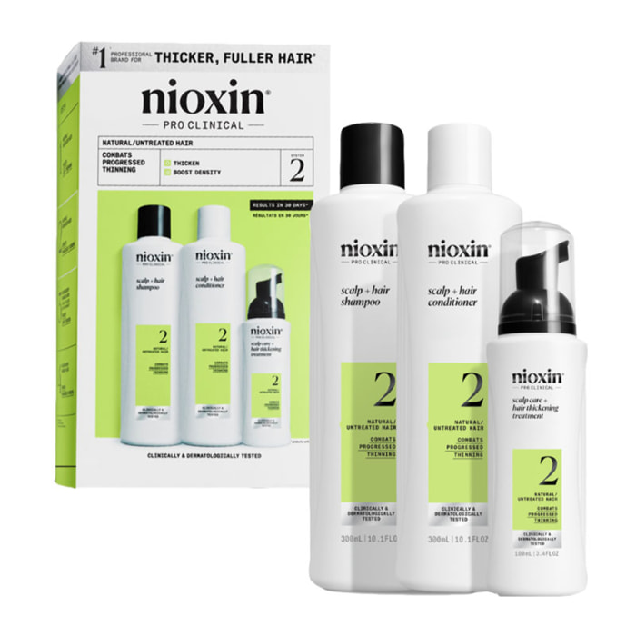 NIOXIN System Kit 2 Capelli Naturali Con Assottigliamento Avanzanto