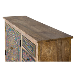 Aparador de Madera de Mango Estilo Étnico Moderno