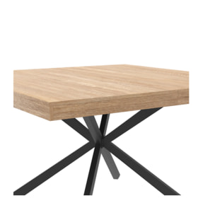 Table repas Brixton pieds spider - Bois - Noir