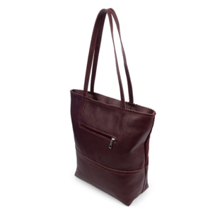 Bellino Bolso Tote Mujer. Piel auténtica Gamuza y Dollaro.