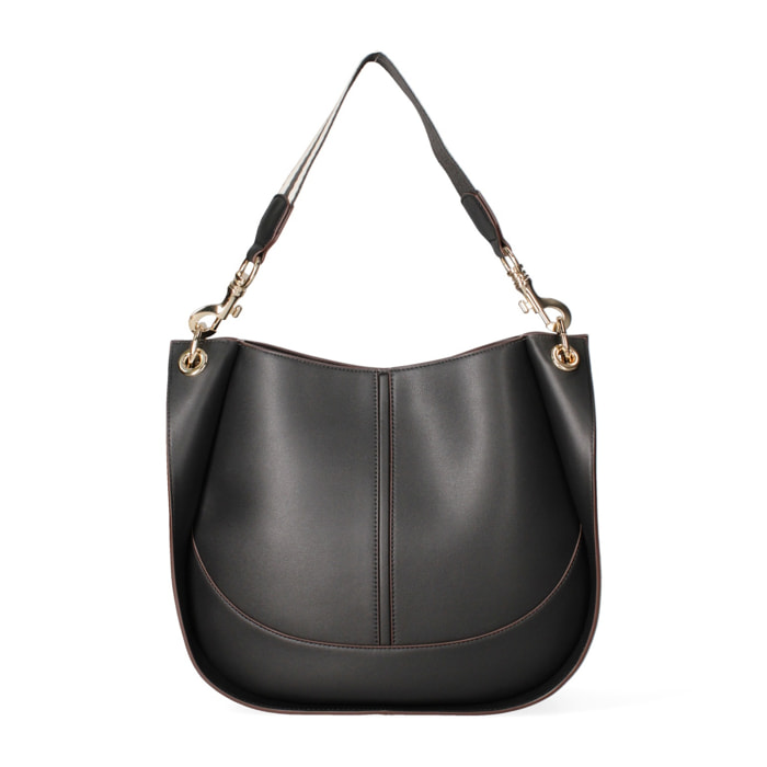 Borsa a spalla da donna - Modello False - 100% pelle riciclata - 30.0 x 26.0 x 10.0 cm