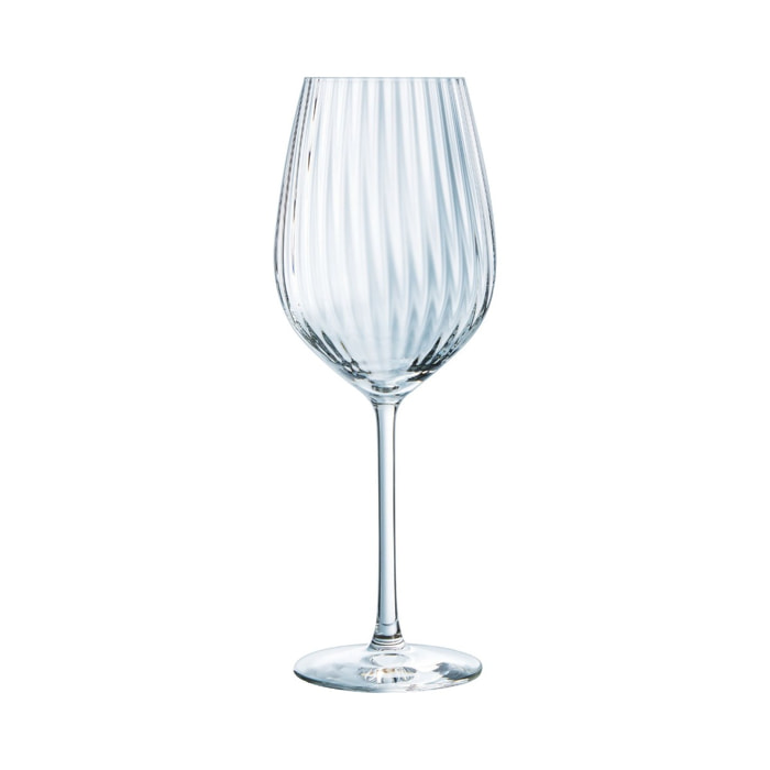 4 verres à pied 47 cl Serena Lines - Luminarc