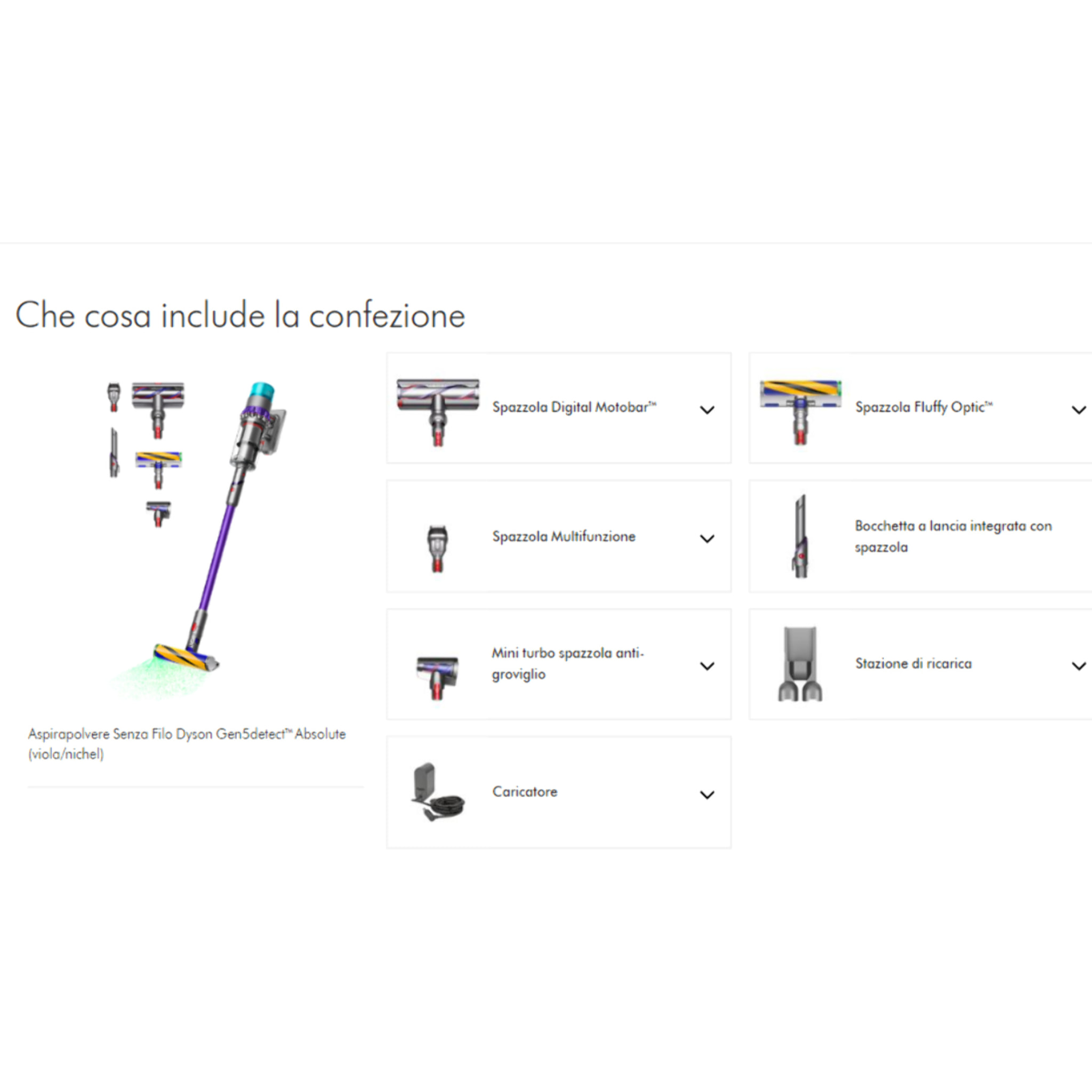 Aspirapolvere senza filo Dyson Gen5detectᵀᴹ Absolute (viola/nichel) | Ricondizionato