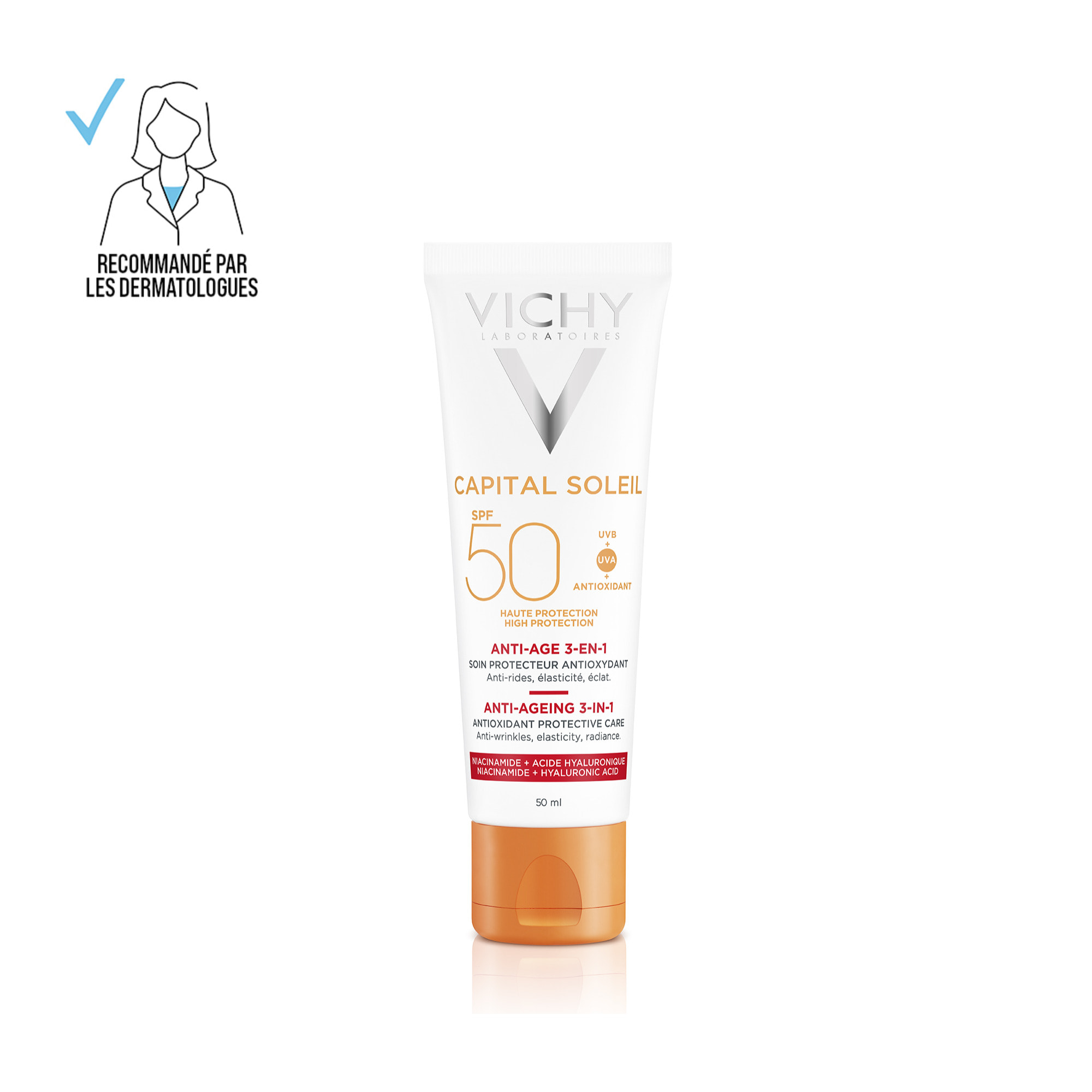 Capital Soleil Anti-âge 3-en-1 SPF50 50ml