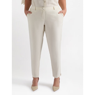 Fiorella Rubino - Pantalón New York de mezcla de lino - Blanco