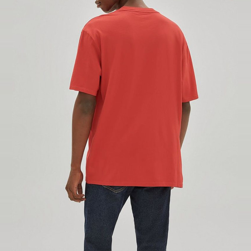 GUESS Originals - T-shirt - logo - 100% coton - rouge